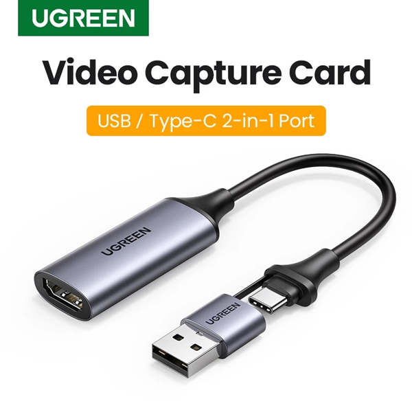 Thiết Bị Ghi Hình HDMI to USB-C/USB-A Full HD 1080P@30Hz UGREEN CM489 40189
